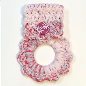 Button kitchen towel hanger handmade 🌸